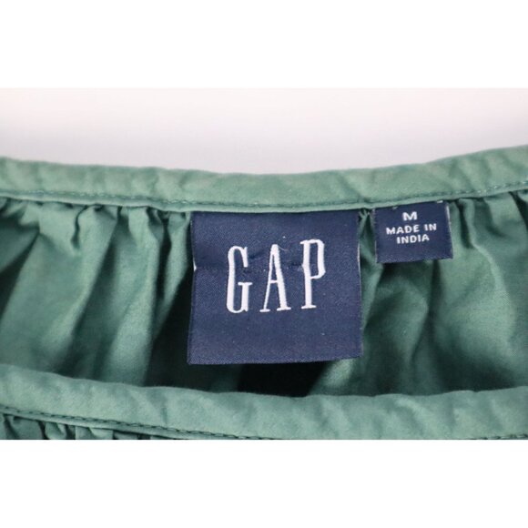 Green Apple Eyelet Cotton Blouse‎ by GAP For Women Size Medium - Picture 4 of 15